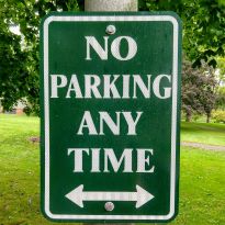 photo of no parking sign