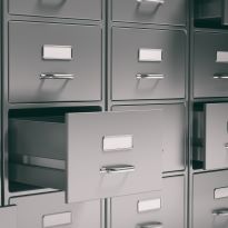 photo of filing cabinets