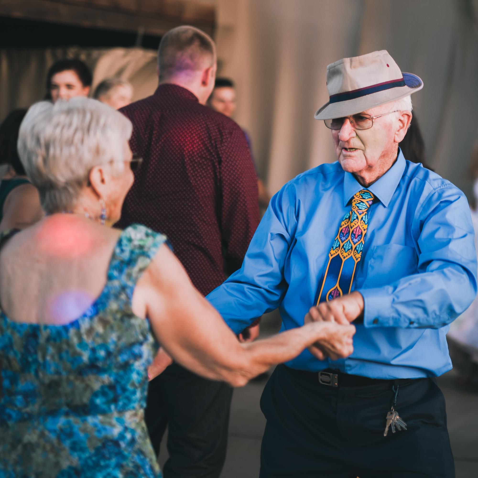 Couple dancing at the Senior Center