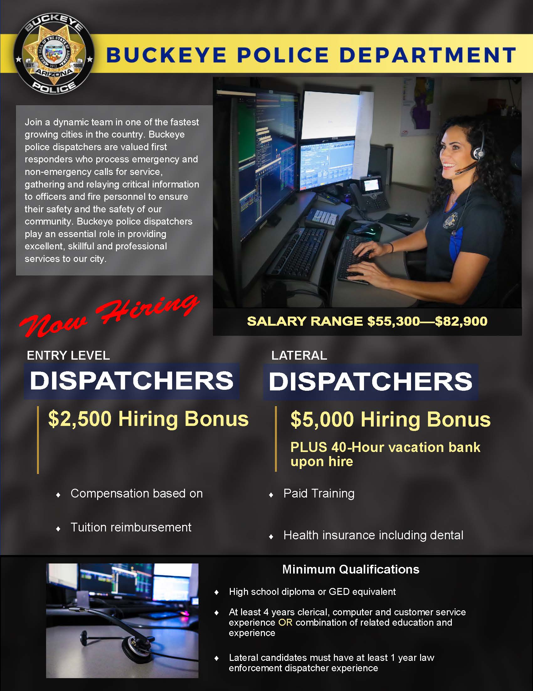 Dispatchers recruit flyer