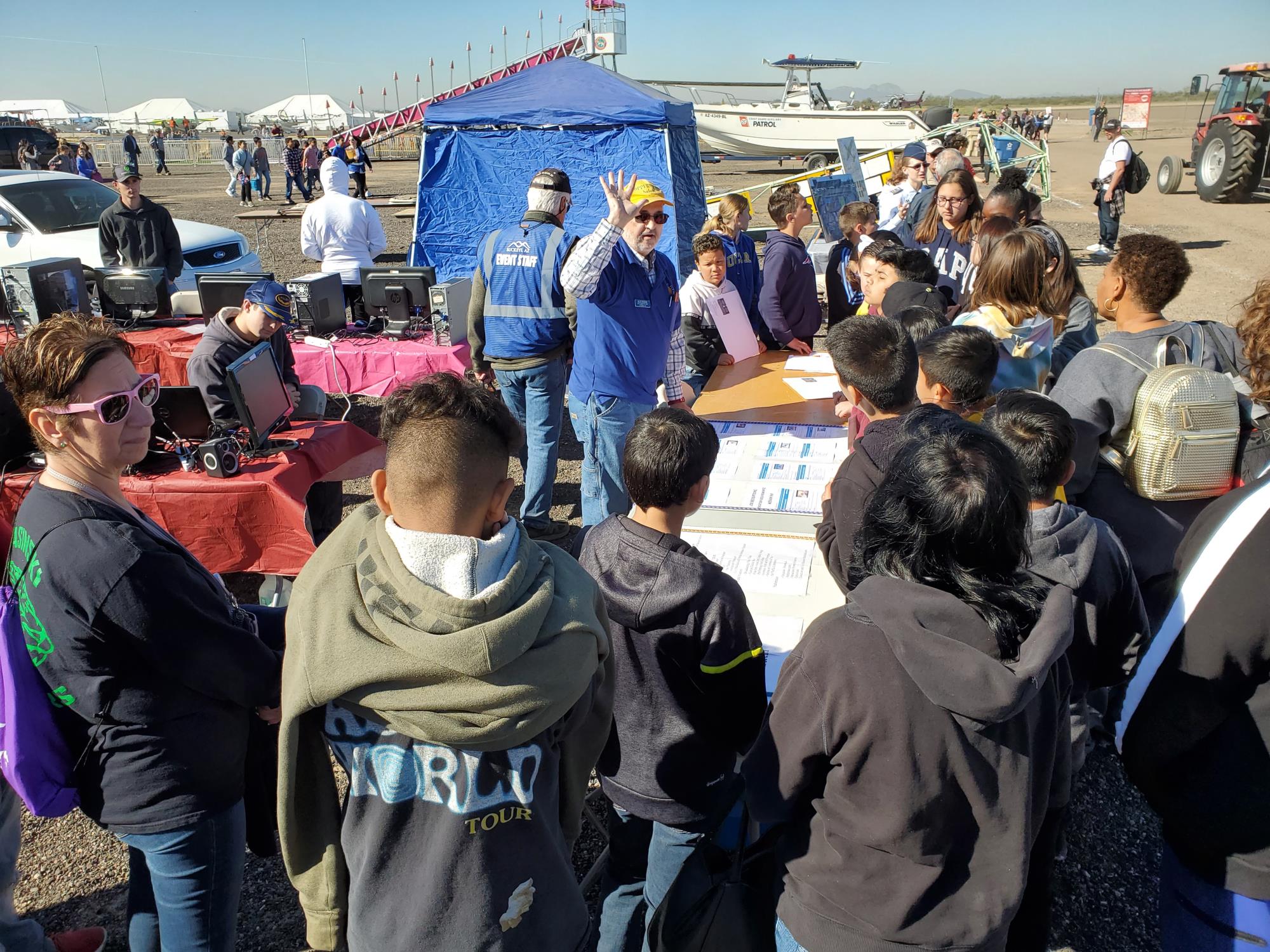 Teaching kids aviation at the Buckeye Airport