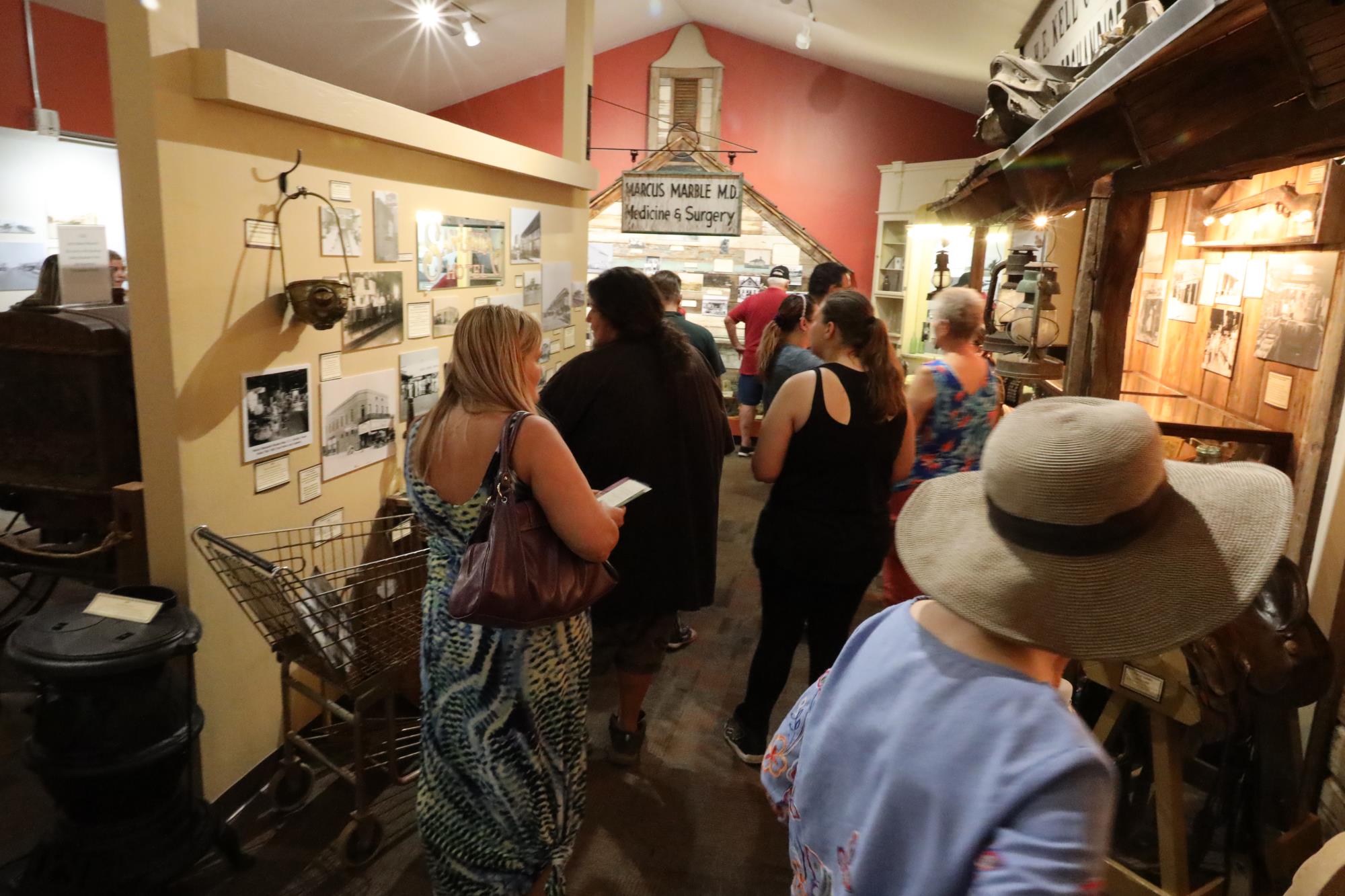 Visitors in the museum, exploring our artifacts