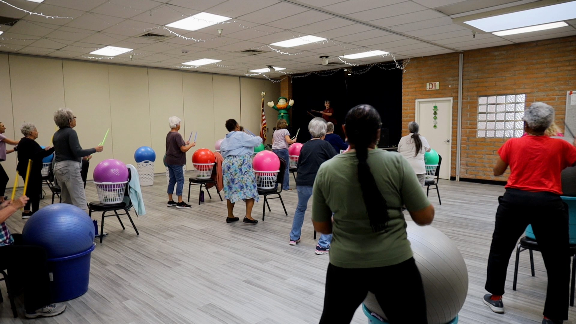 Senior Center Drum Class