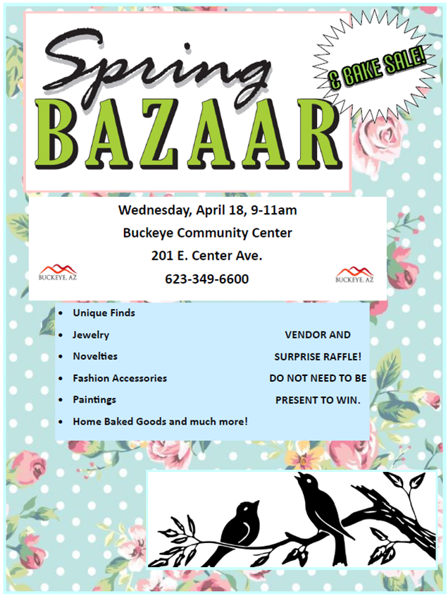 Spring Bazaar 2018 flyer