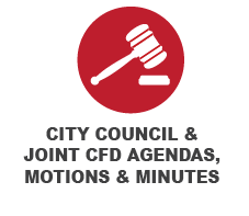 City Council & Joint CFD Agendas, Motions & Minutes Icon