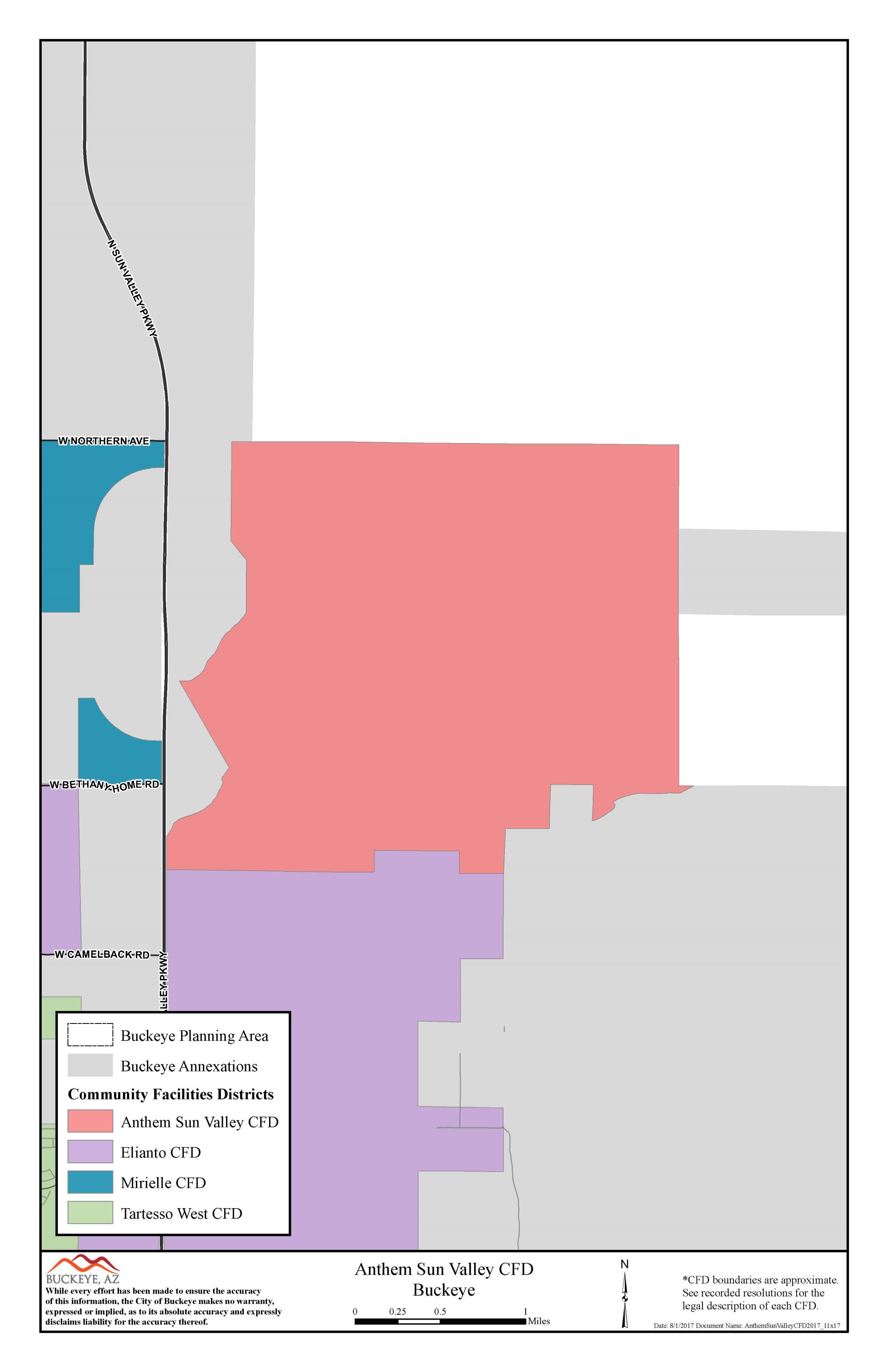 Anthem Sun Valley CFD - Map